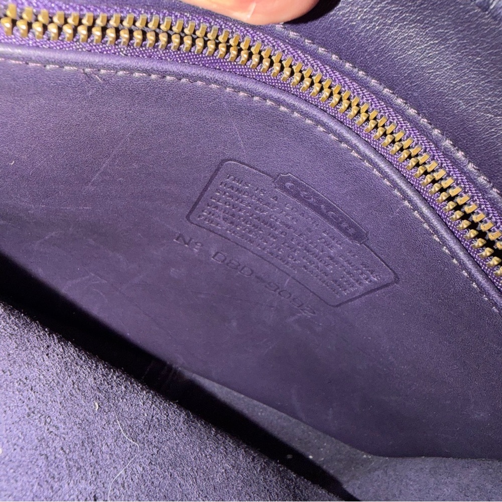 Vintage Coach Tribeca Flap (EGGPLANT) - Picture 16 of 16